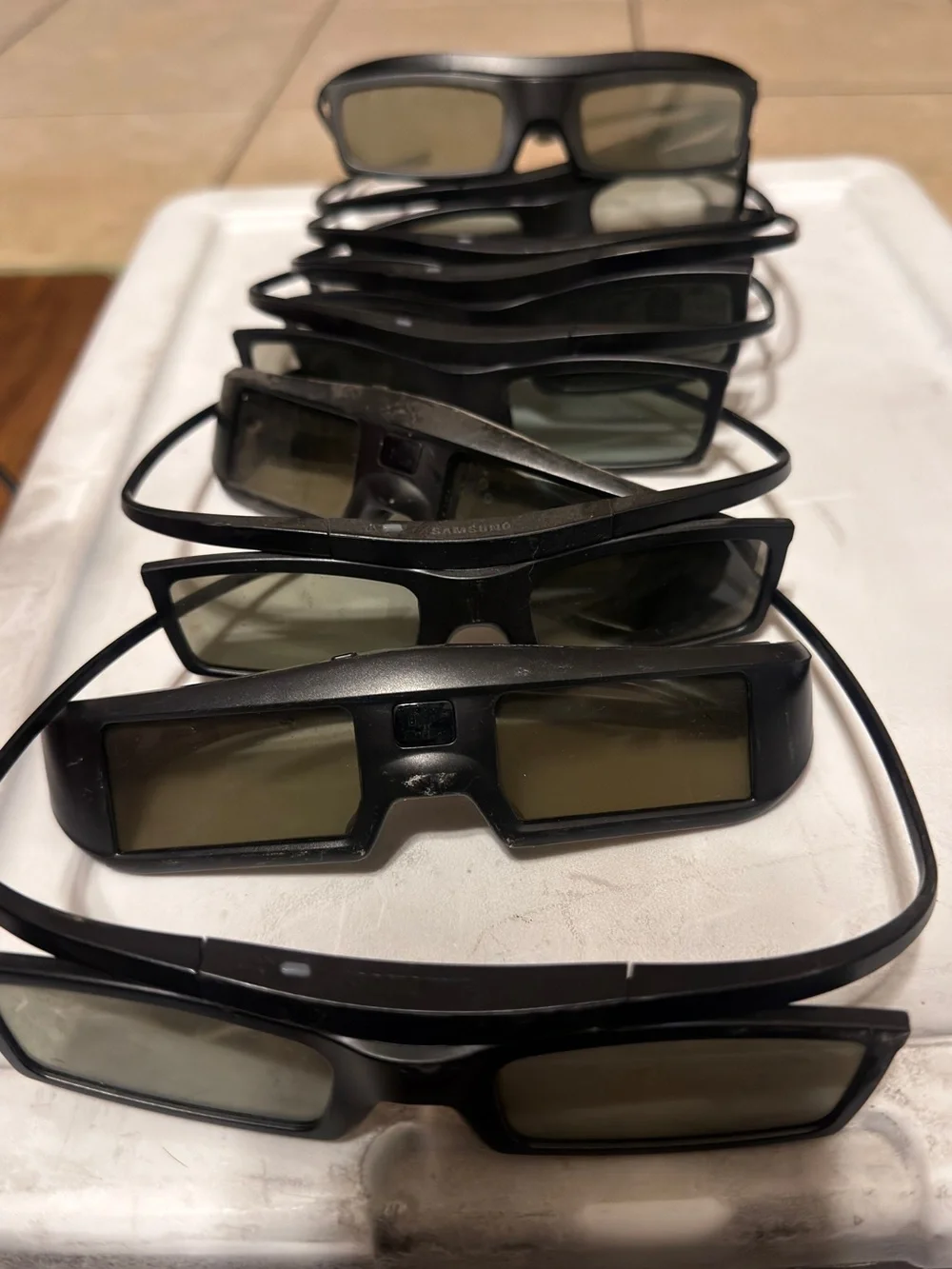 Samsung Black Active 3D Glasses Multipack - Black Frames